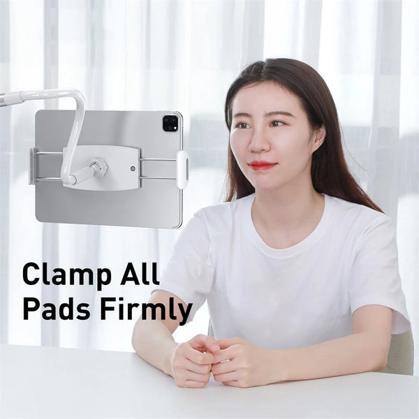 Baseus Flexible Mobile Phone Stand Lazy Holder for iPhone 16 Pro Max Bed Desktop Clip Holder Long Arm Holder Table Clamp Bracket