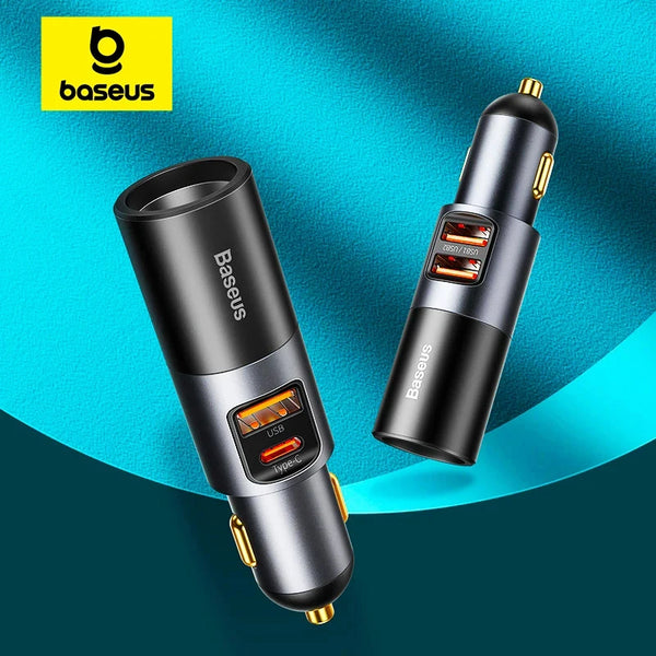 Chargeur de voiture rapide Baseus 120W pour iPhone 16 15 14 13 Pro, Samsung, Xiaomi et autres téléphones portables