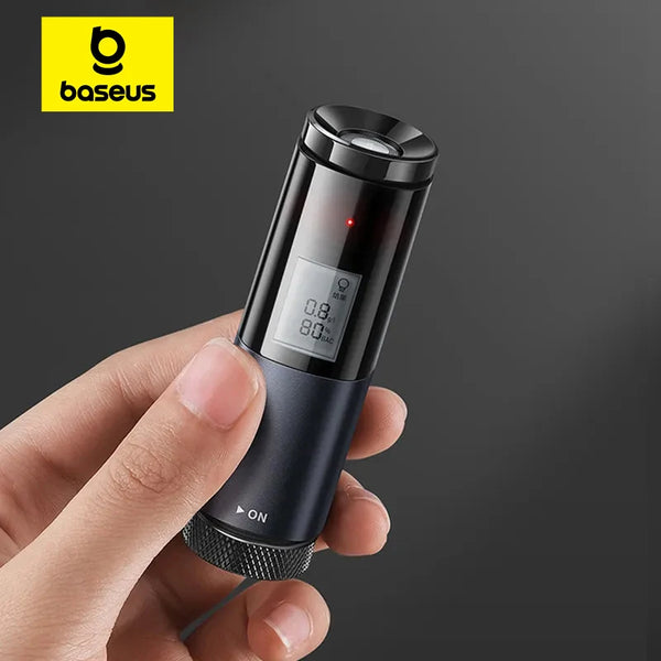 Testeur d'Alcool Baseus Éthylotest Électronique avec Écran Digital, Portable, Rechargeable, et Sans Contact