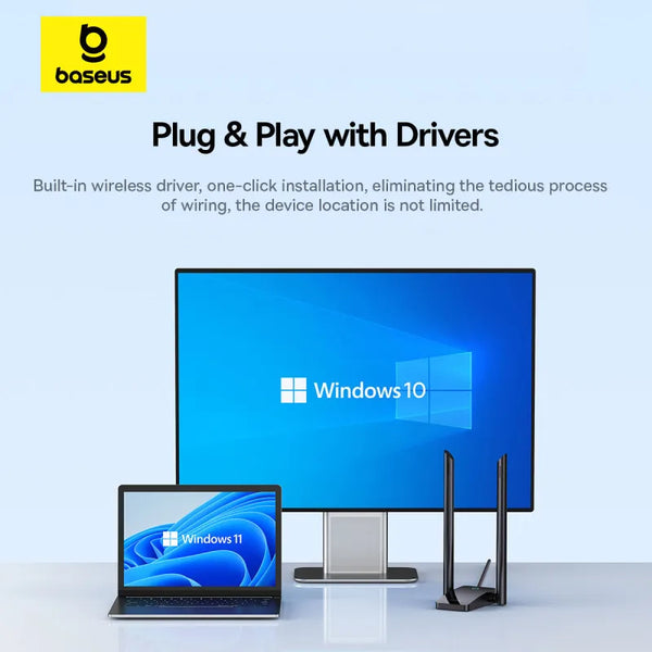 Baseus WiFi USB Adapter Dual Band 2.4G 5Ghz
